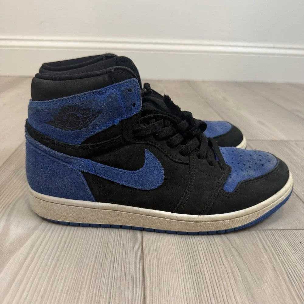 Nike Air Jordan‎ 1 High OG Men's Size 9 DZ5485-042 Black & Royal Blue